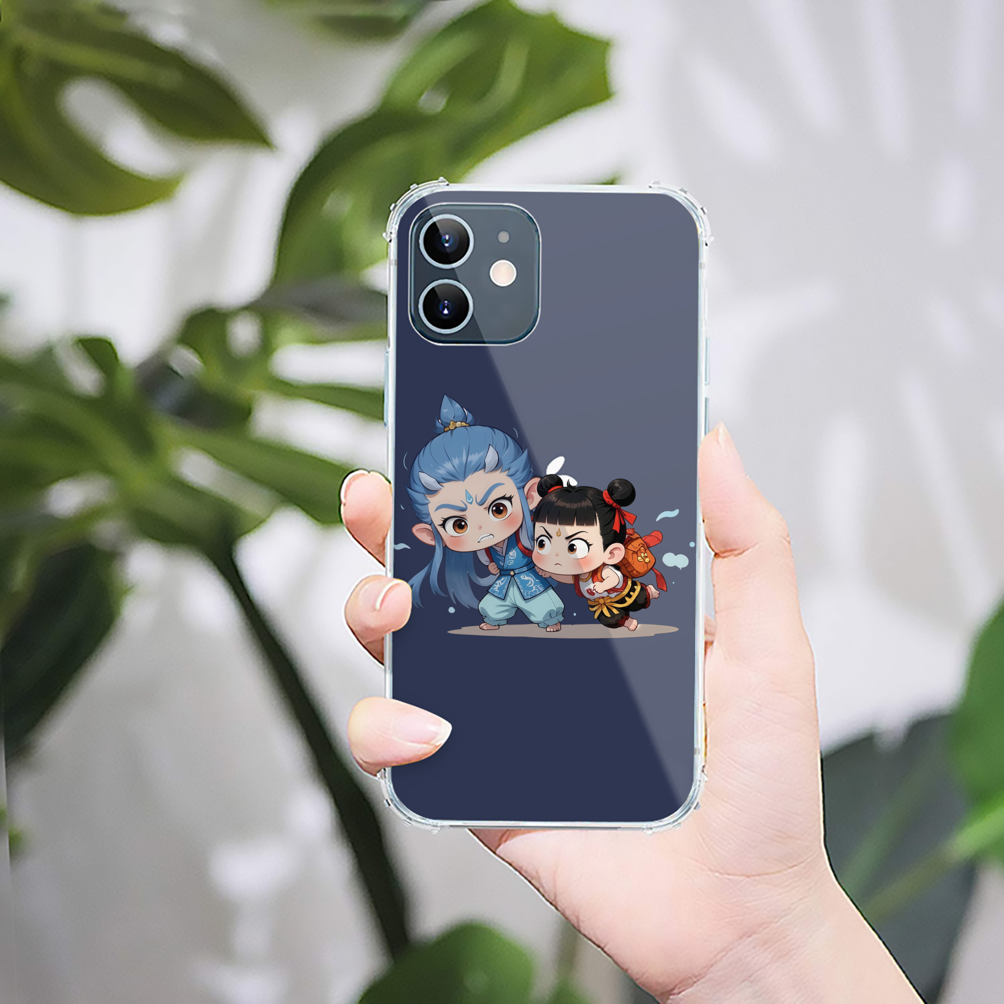 （画像用） Ne Zha 2 ナタ 魔童の大暴れ 【iPhone 12シリーズ対応】透明スマホケース（クリアソフトケース）